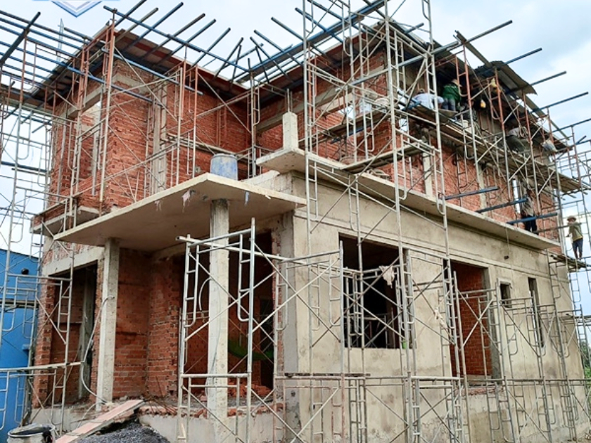 thi công phần thô tại Măng Đen