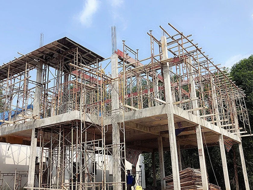 thi công phần thô tại Măng Đen