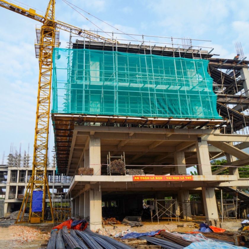 thi công phần thô tại Măng Đen